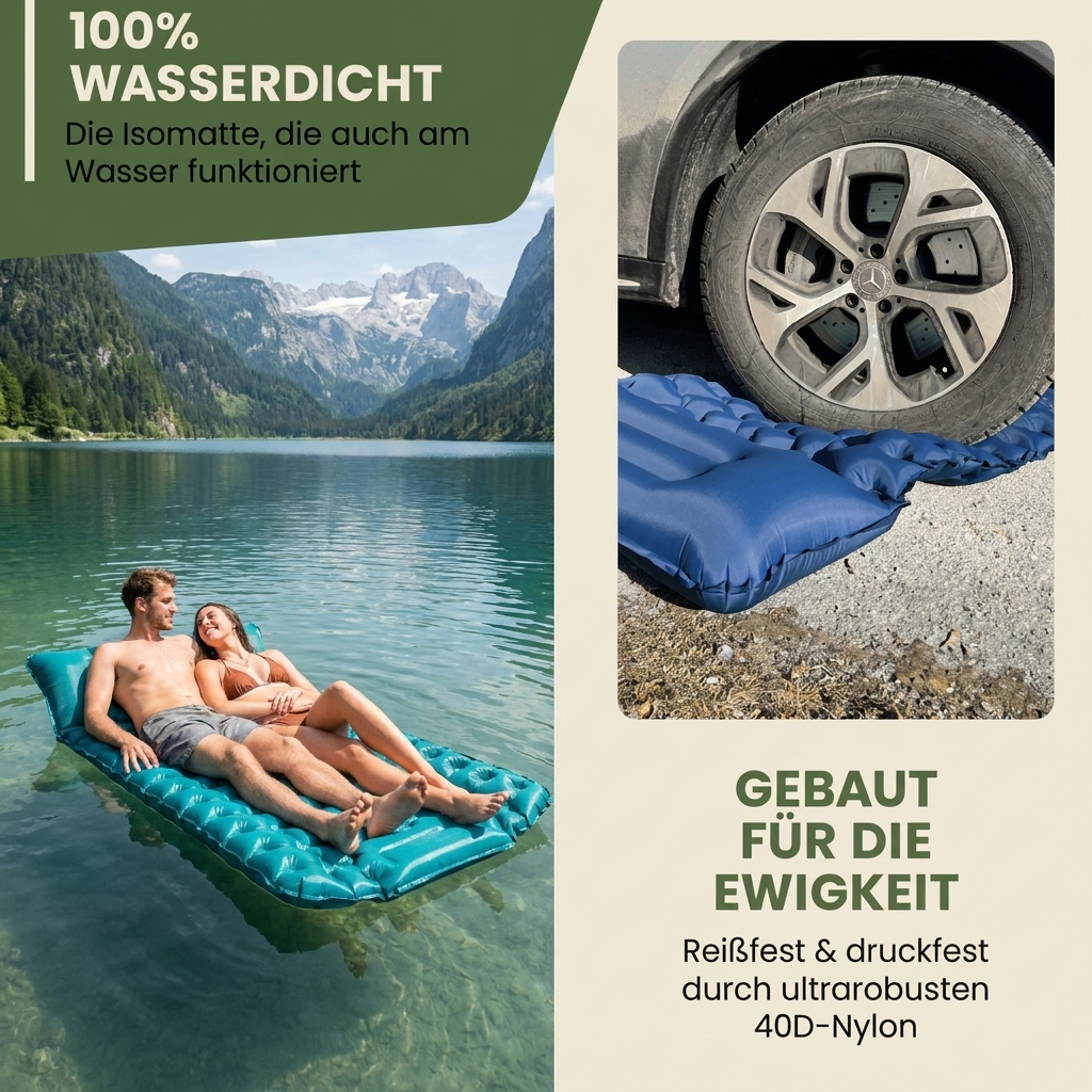 Velvona´s Ultraleichte & kompakte Isomatte - perfekt für unterwegs