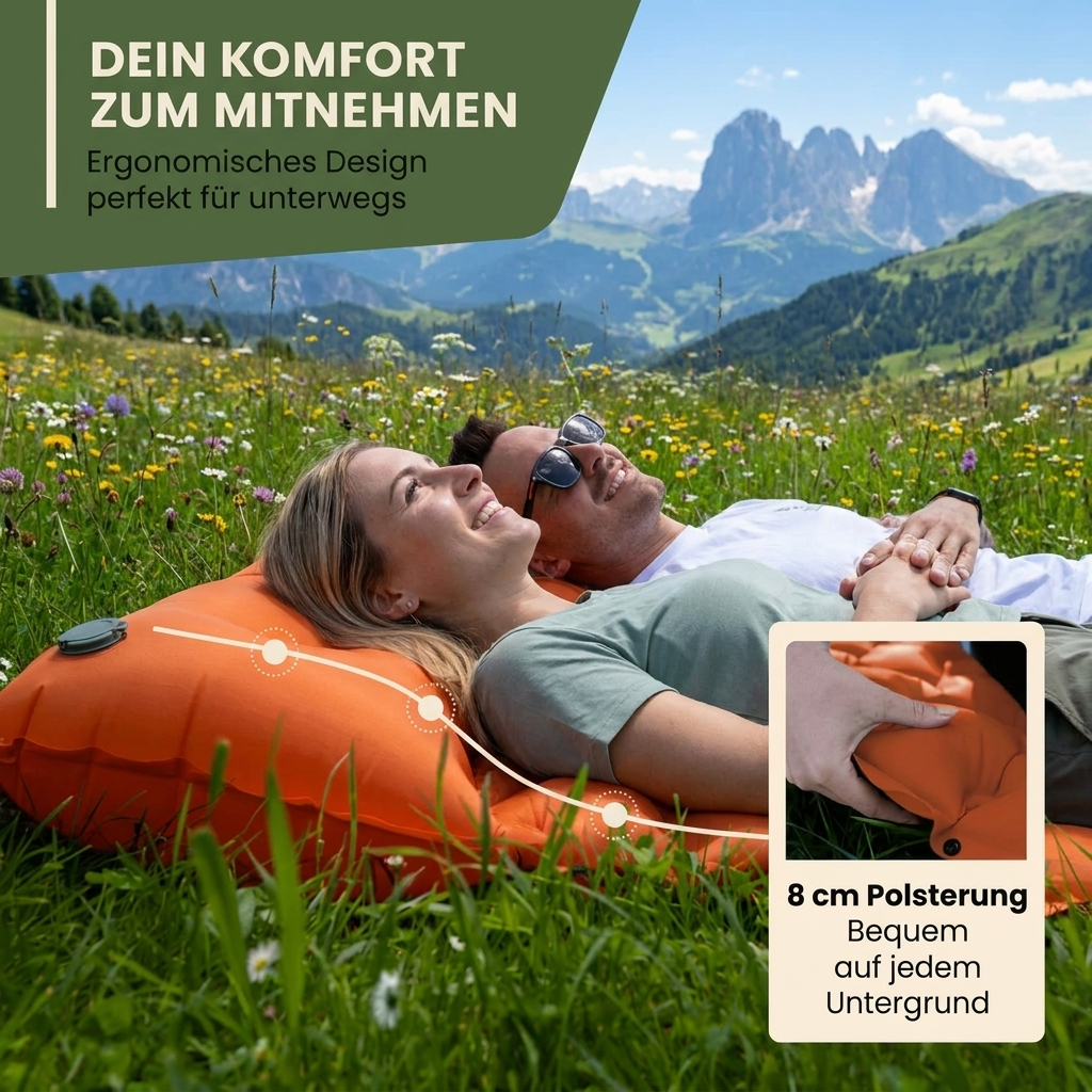 Velvona´s Ultraleichte & kompakte Isomatte - perfekt für unterwegs