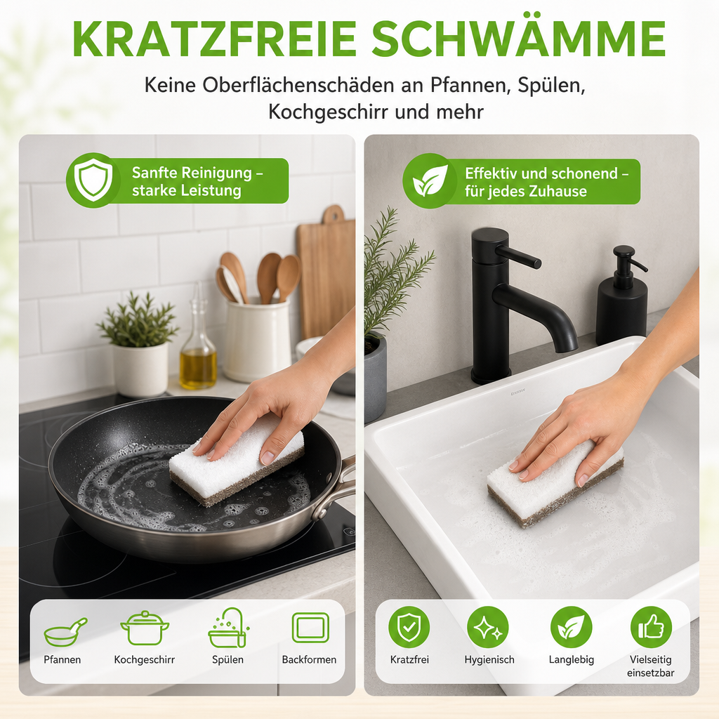 Natürliche Spülschwämme 12er-Pack